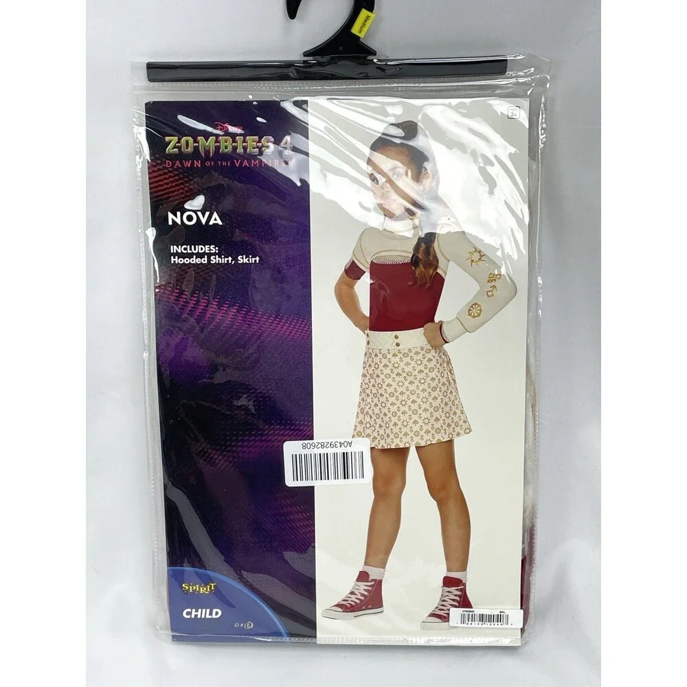 Disney Zombies 4 Dawn of Vampires Nova Dress Costume Spirit Halloween‎ S 4-6 - Picture 3 of 4
